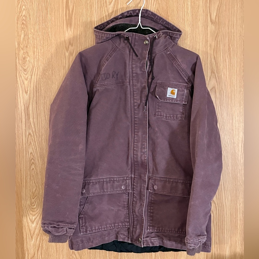 Carhartt Brown Hooded Utility Jacket